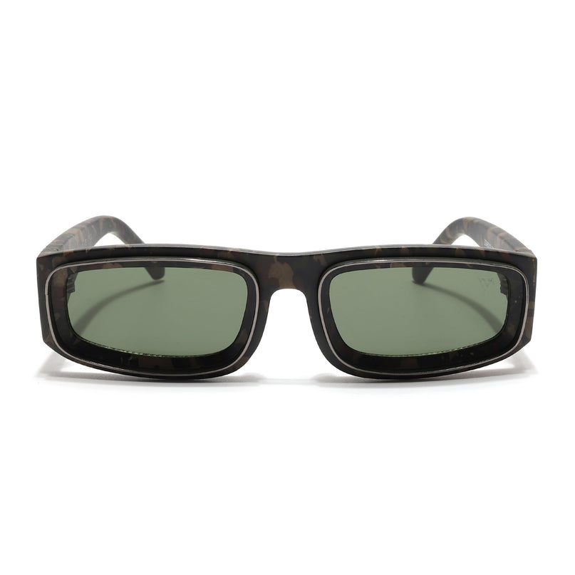 Old Smuggler | Militry Polarized Unisex Sunglasses | Green Lens - MG6578