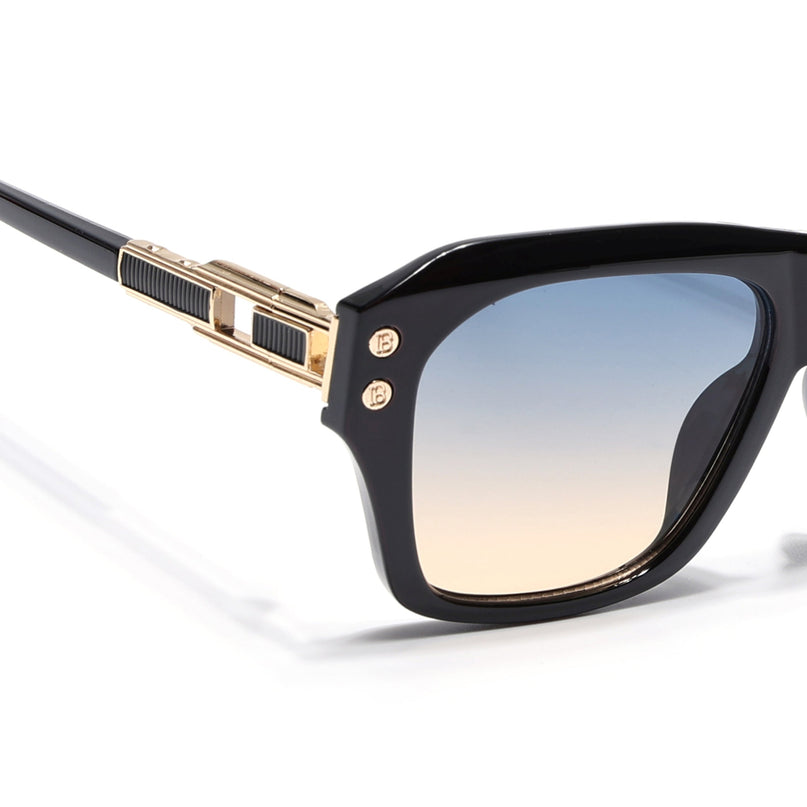 Wayfarer Sunglasses (Grey & Brown Lens | Black Frame - MG6699)