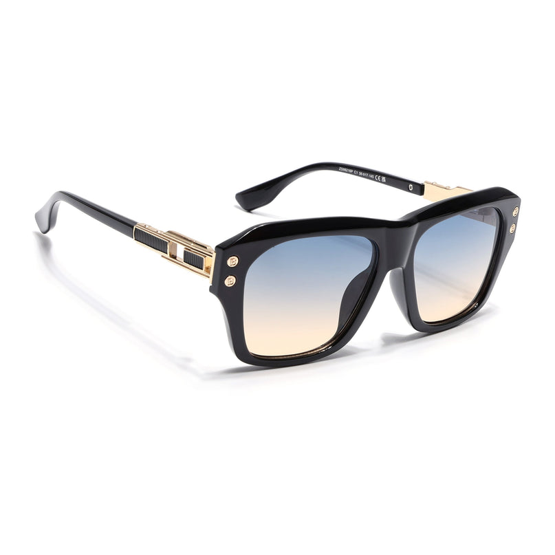 Wayfarer Sunglasses (Grey & Brown Lens | Black Frame - MG6699)