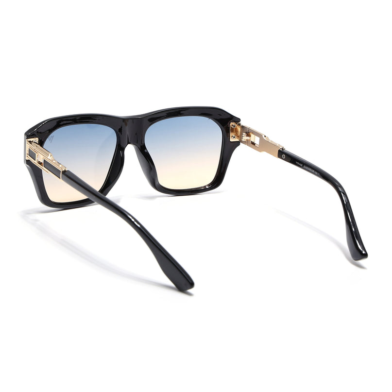 Wayfarer Sunglasses (Grey & Brown Lens | Black Frame - MG6699)