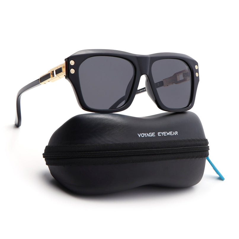 Wayfarer Polarized Sunglasses (Black Lens | Black Frame - PMG6698)
