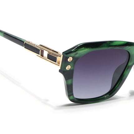 Wayfarer Polarized Sunglasses (Grey Lens | Green Frame - PMG6701)