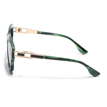Wayfarer Polarized Sunglasses (Grey Lens | Green Frame - PMG6701)