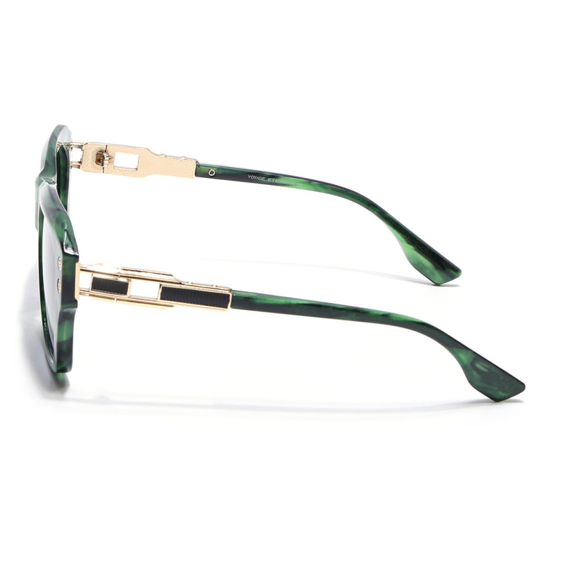 Wayfarer Polarized Sunglasses (Grey Lens | Green Frame - PMG6701)