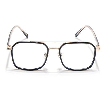Voyage Maverick Black & Golden Wayfarer Eyeglasses for Men & Women - MG5132-C1