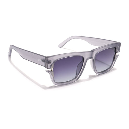 Wayfarer Polarized Sunglasses (Grey & Clear Lens | Grey Frame - PMG6046)