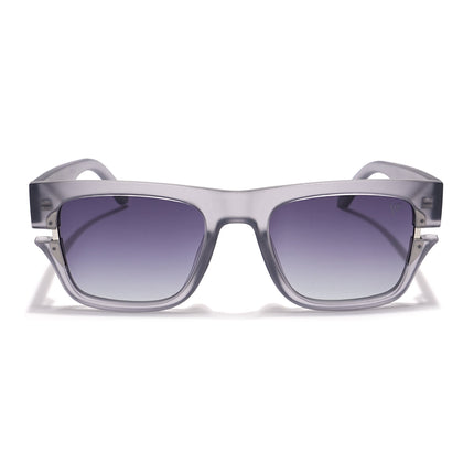 Wayfarer Polarized Sunglasses (Grey & Clear Lens | Grey Frame - PMG6046)