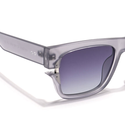 Wayfarer Polarized Sunglasses (Grey & Clear Lens | Grey Frame - PMG6046)