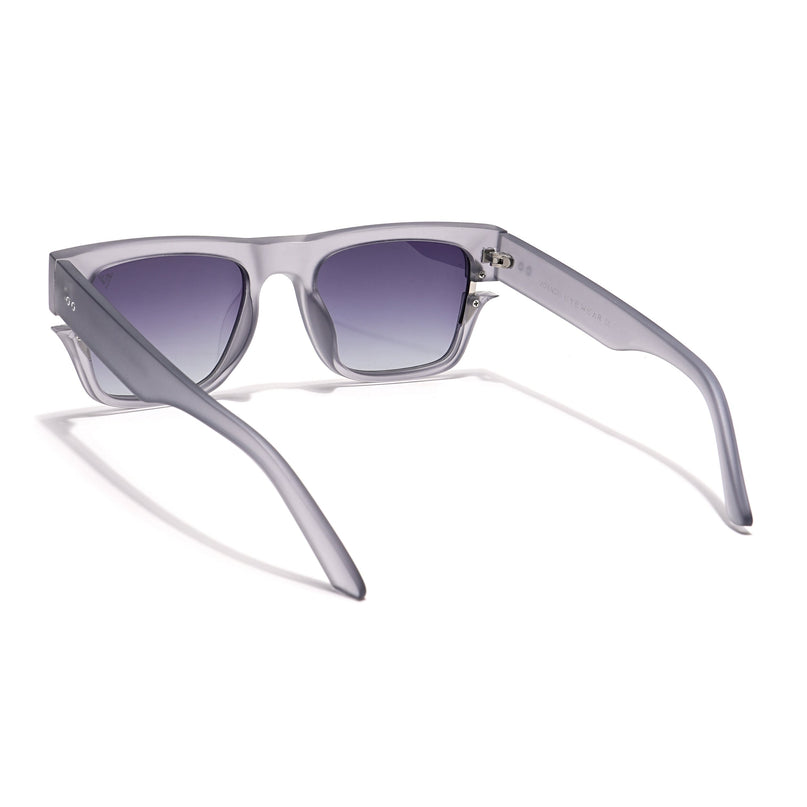 Wayfarer Polarized Sunglasses (Grey & Clear Lens | Grey Frame - PMG6046)