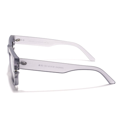 Wayfarer Polarized Sunglasses (Grey & Clear Lens | Grey Frame - PMG6046)