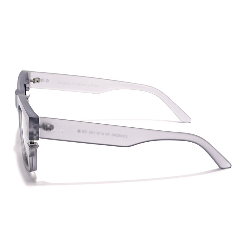 Wayfarer Polarized Sunglasses (Grey & Clear Lens | Grey Frame - PMG6046)