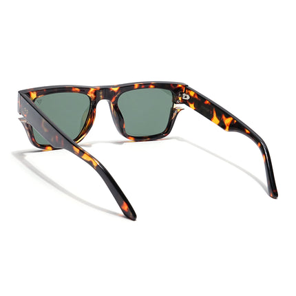 Wayfarer Polarized Sunglasses (Green Lens | Demi  Brown Frame - PMG6047)