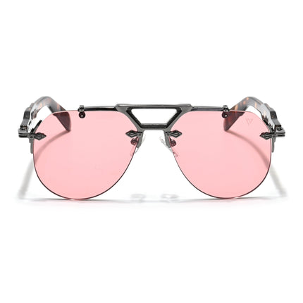 Hawk | Red Aviator Sunglasses | Grey Frame - MG5887