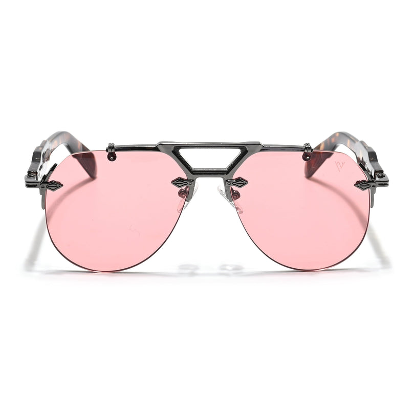 Hawk | Red Aviator Sunglasses | Grey Frame - MG5887