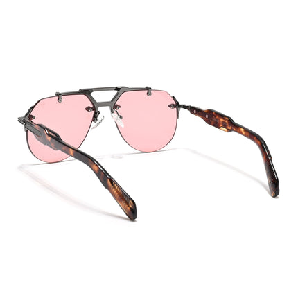 Hawk | Red Aviator Sunglasses | Grey Frame - MG5887