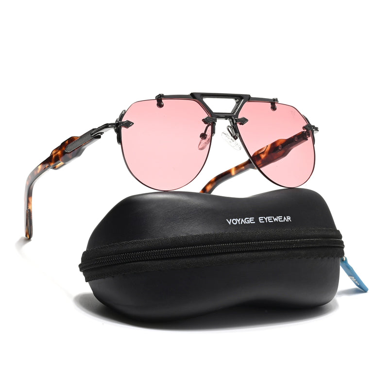 Hawk | Red Aviator Sunglasses | Grey Frame - MG5887