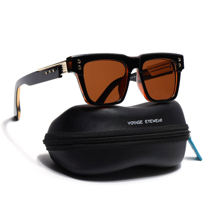 Rizzler | Brown Square Sunglasses | Brown Lens - MG7595