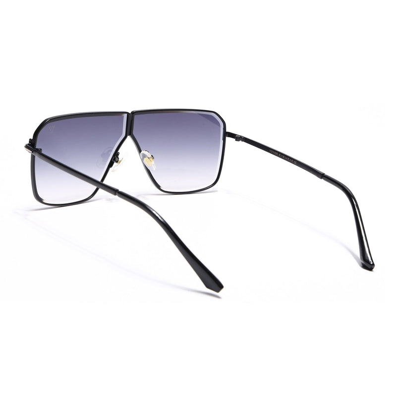Wayfarer Sunglasses for Men & Women (Grey & Clear Lens | Black Frame - MG7316)