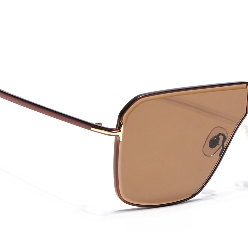 Wayfarer Sunglasses for Men & Women (Brown Lens | Brown Frame - MG7320)