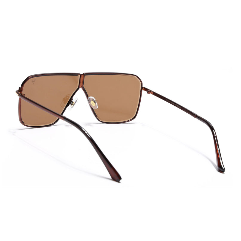 Wayfarer Sunglasses for Men & Women (Brown Lens | Brown Frame - MG7320)