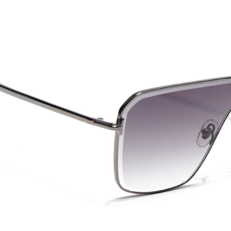 Wayfarer Sunglasses for Men & Women (Olive & Clear Lens | Grey Frame - MG7321)