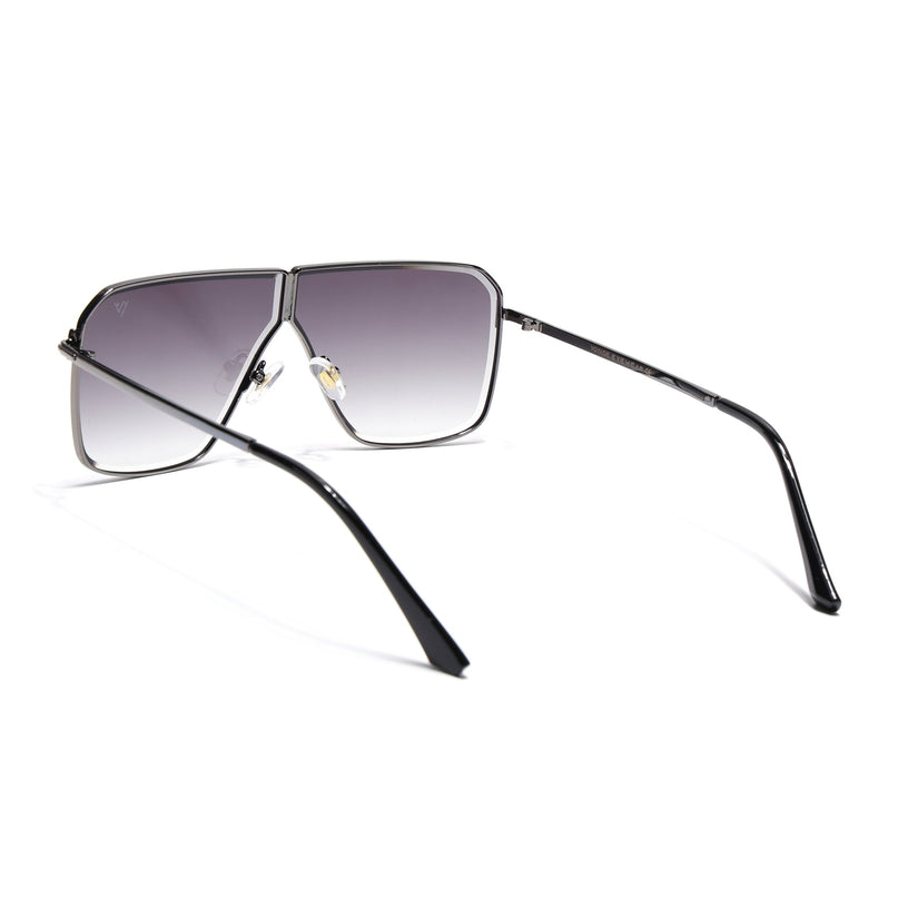Wayfarer Sunglasses for Men & Women (Olive & Clear Lens | Grey Frame - MG7321)