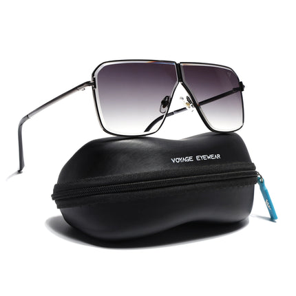 Wayfarer Sunglasses for Men & Women (Olive & Clear Lens | Grey Frame - MG7321)