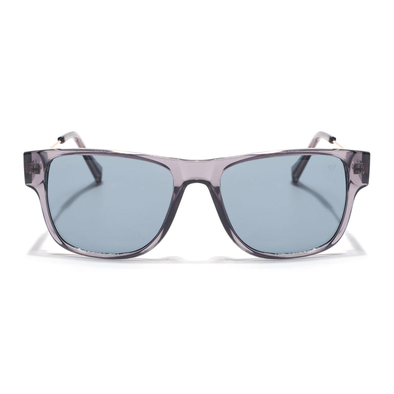 Square Sunglasses for Men & Women (Grey Lens | Grey Frame - SLMG7237)