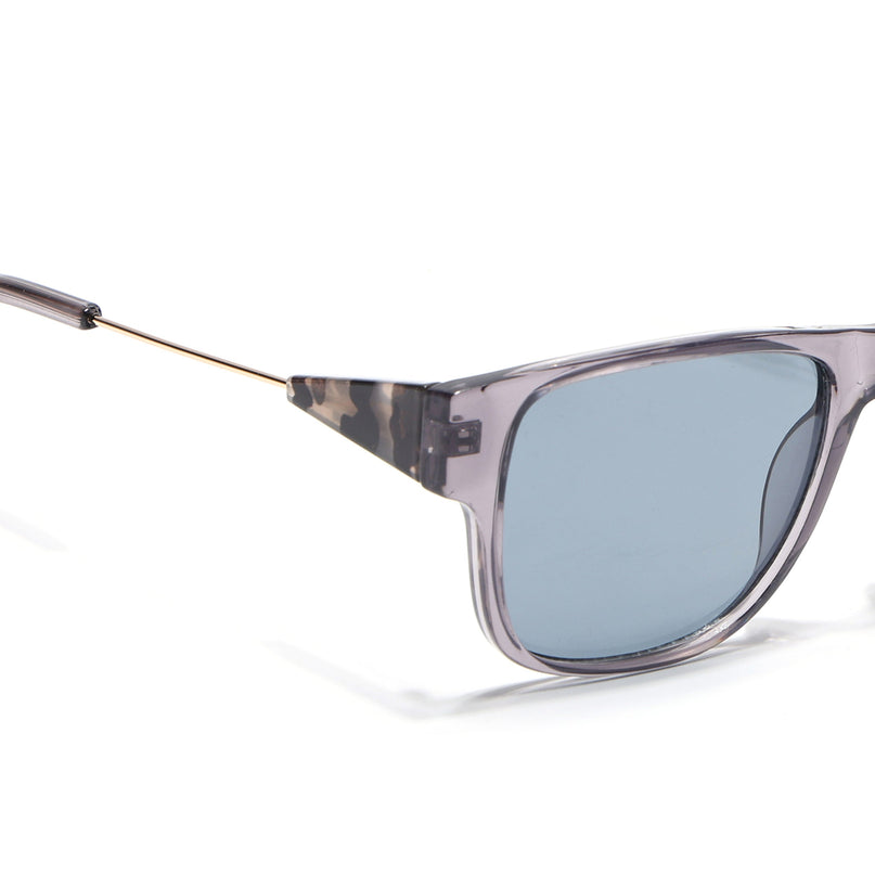 Square Sunglasses for Men & Women (Grey Lens | Grey Frame - SLMG7237)