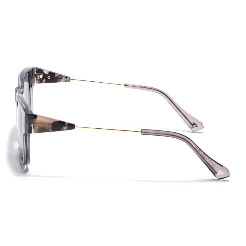 Square Sunglasses for Men & Women (Grey Lens | Grey Frame - SLMG7237)