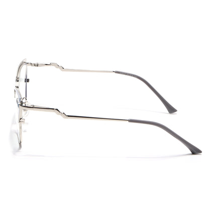 Voyage Glam Sky Blue & Golden Cateye Eyeglasses for Women - MG4401-C5