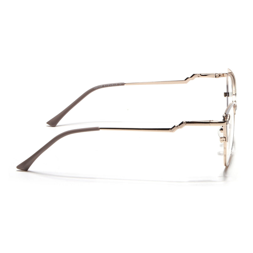 Voyage Glam Purple & Golden Cateye Eyeglasses for Women - MG4403-C3