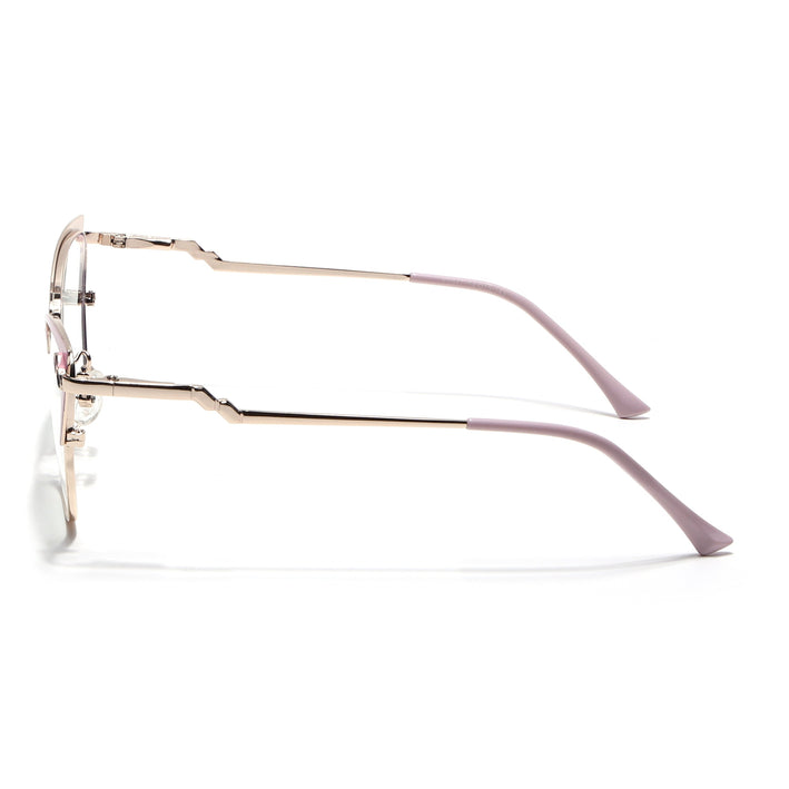 Voyage Glam Pink & Golden Cateye Eyeglasses for Women - MG4404-C4