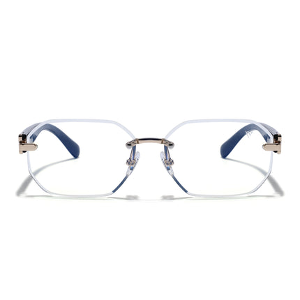 Voyage Golden Rimless Eyeglasses for Men & Women (98524FMG7803)