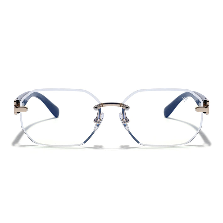 Voyage Golden Rimless Eyeglasses for Men & Women (98524FMG7803)