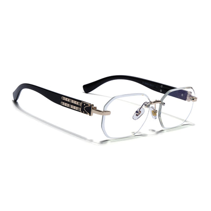 Voyage Golden Rimless Eyeglasses for Men & Women (98524FMG7803)