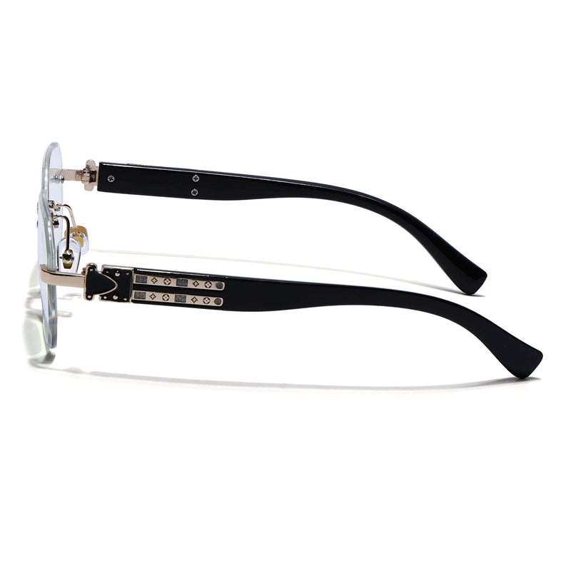 Voyage Golden Rimless Eyeglasses for Men & Women (98524FMG7803)