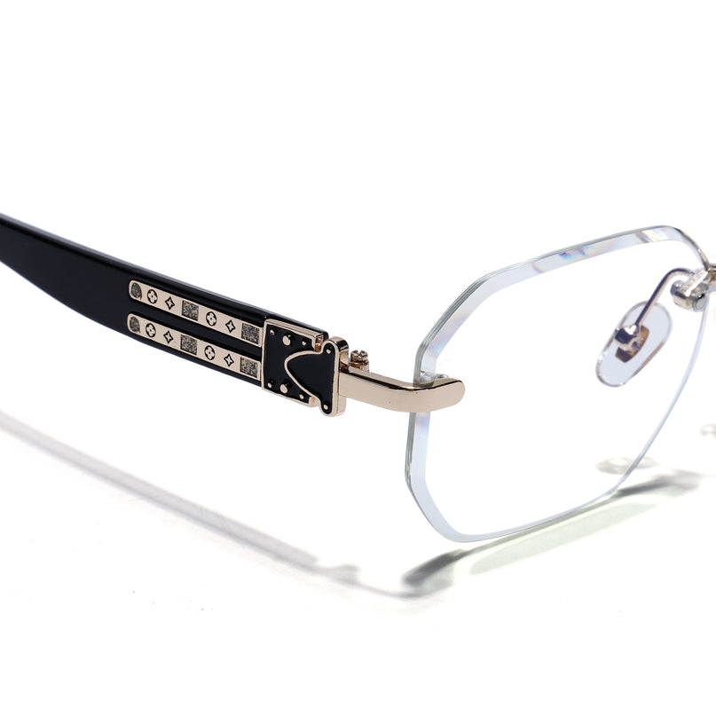 Voyage Golden Rimless Eyeglasses for Men & Women (98524FMG7803)