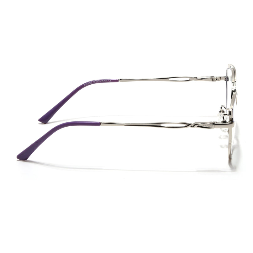 Voyage Glam Purple & Golden Cateye Eyeglasses for Women - MG4422-C4