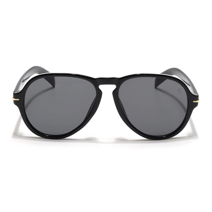 Eyejack Black Aviator Sunglasses for Men & Women (986CL972)
