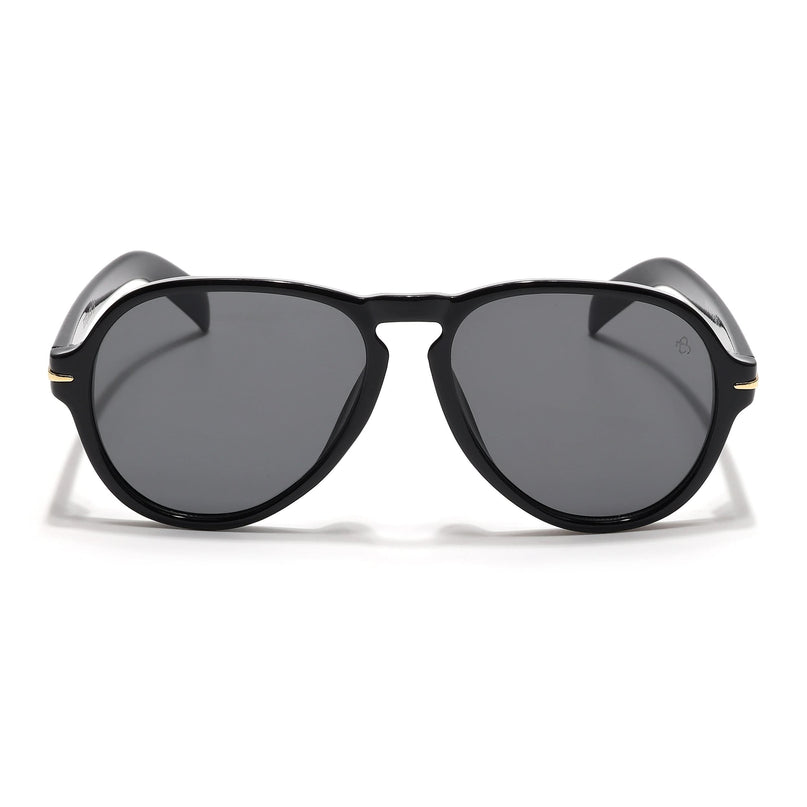 Eyejack Black Aviator Sunglasses for Men & Women (986CL972)