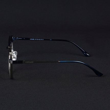 Voyage Silverline Silver & Blue Wayfarer Eyeglasses for Men & Women - MG5447-C1