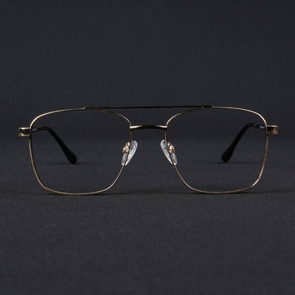Voyage Silverline Golden Wayfarer Eyeglasses for Men & Women - MG5449-C3