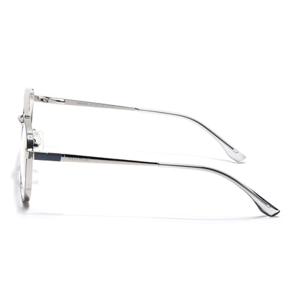 Voyage Silverline Silver & Grey Wayfarer Eyeglasses for Men & Women - MG5450-C4