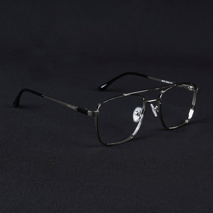 Voyage Silverline Silver & Black Wayfarer Eyeglasses for Men & Women - MG5452-C6