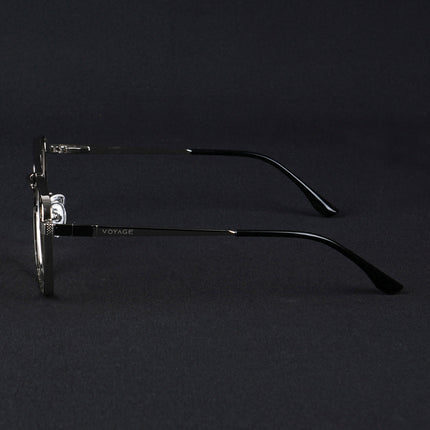 Voyage Silverline Silver & Black Wayfarer Eyeglasses for Men & Women - MG5452-C6
