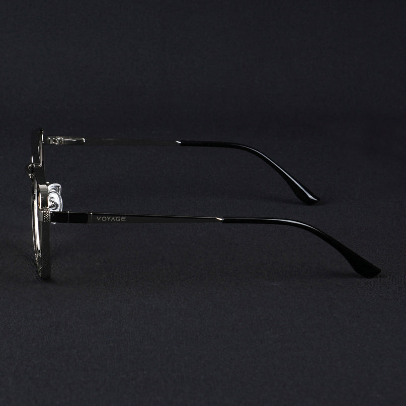 Voyage Silverline Silver & Black Wayfarer Eyeglasses for Men & Women - MG5452-C6