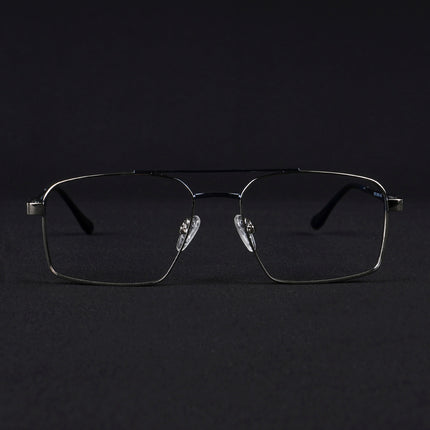 Voyage Silverline Silver & Blue Wayfarer Eyeglasses for Men & Women - MG5454-C1
