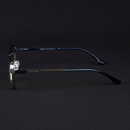 Voyage Silverline Silver & Blue Wayfarer Eyeglasses for Men & Women - MG5454-C1