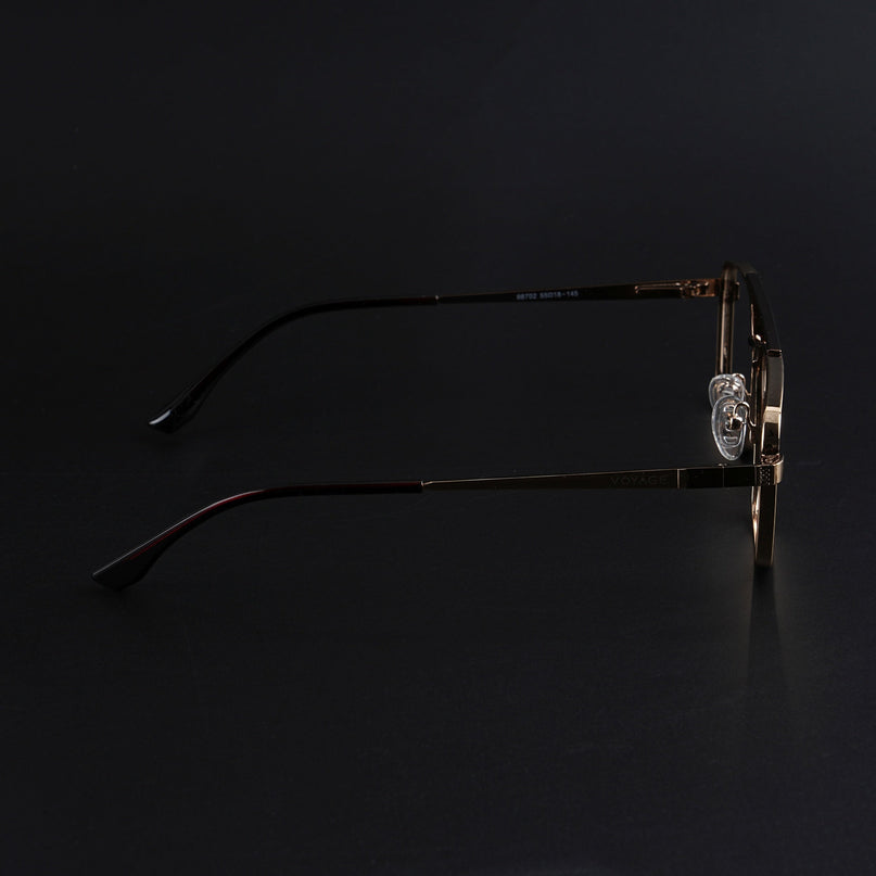 Voyage Silverline Golden Wayfarer Eyeglasses for Men & Women - MG5456-C3